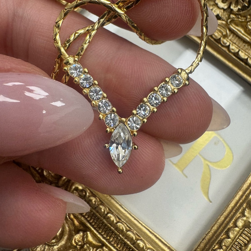 Christian Dior vintage gold plated necklace - Picture 14 of 15